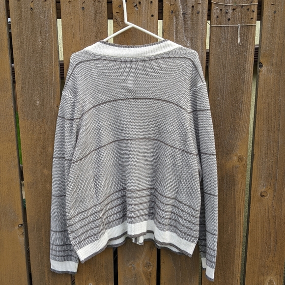 Belldini Black Label Plus Size Striped Button Front Cardigan Sweater Sz.… - Picture 7 of 9